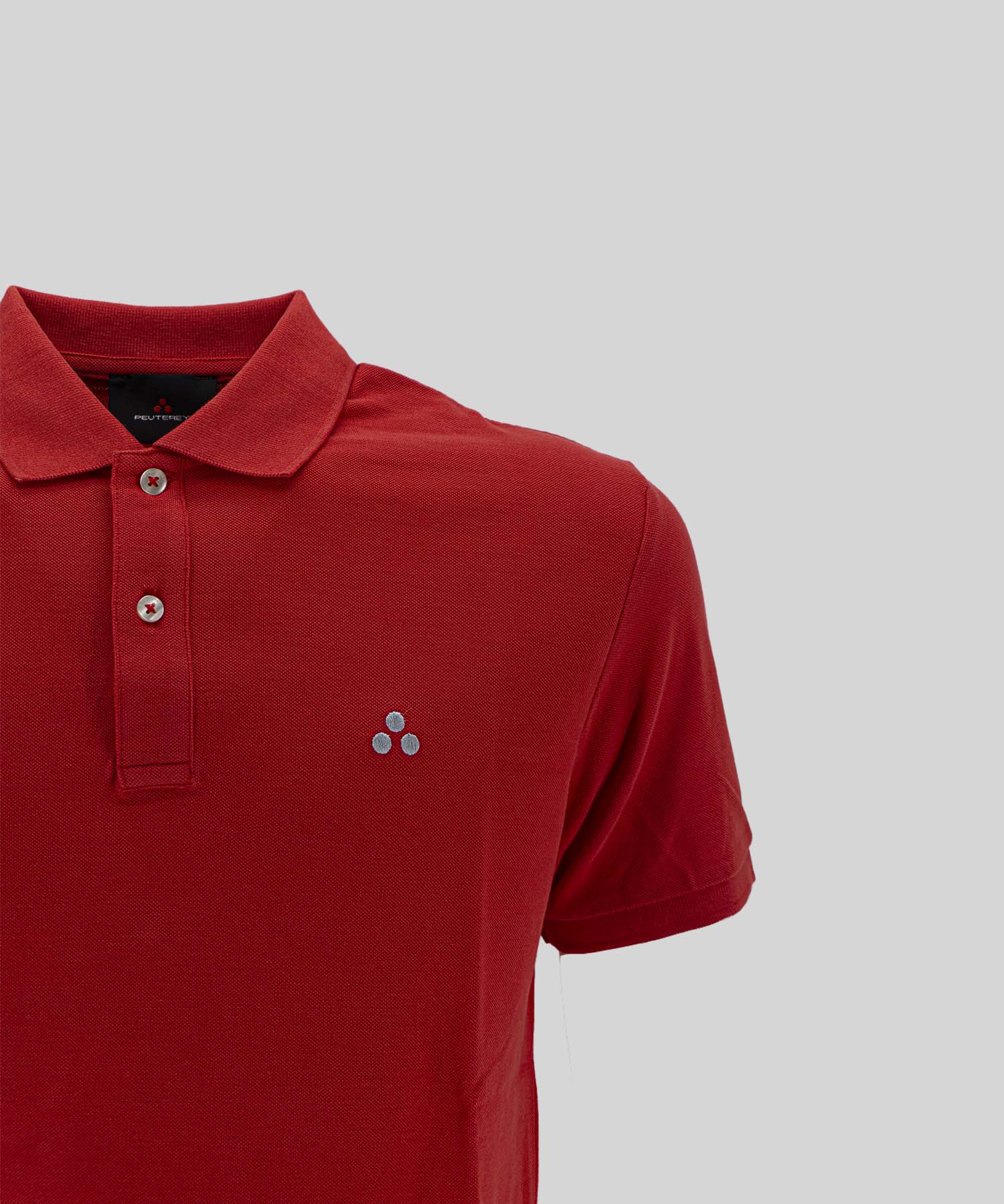 Polo in Piquet di Cotone / Rosso - Ideal Moda