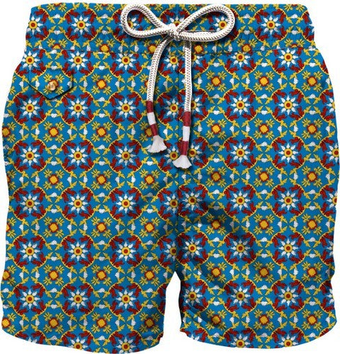 Costume Mc2 Saint Barth con Fantasia / Blu - Ideal Moda