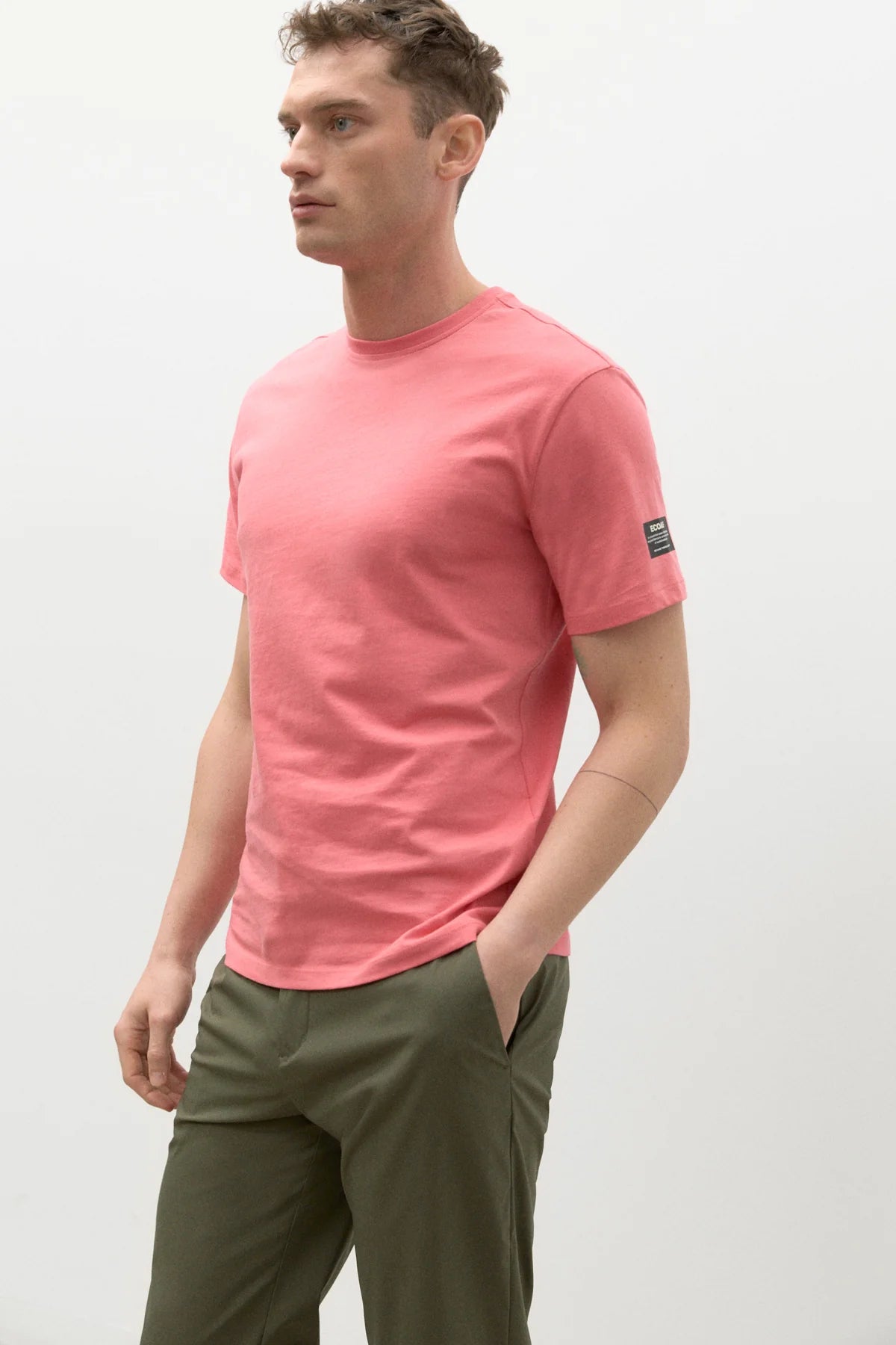 T-Shirt con Logo Ecoalf / Rosa - Ideal Moda