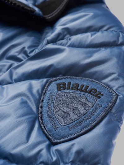 Piumino con Motivo a Onde Blauer / Azzurro - Ideal Moda
