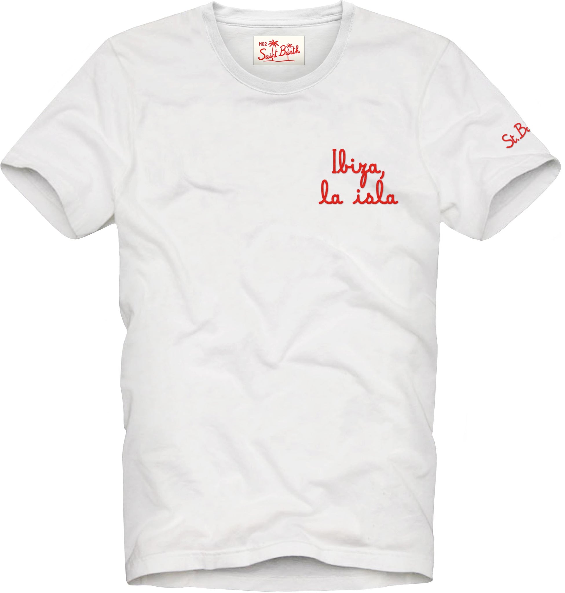 T-Shirt Ricamata / Bianco - Ideal Moda