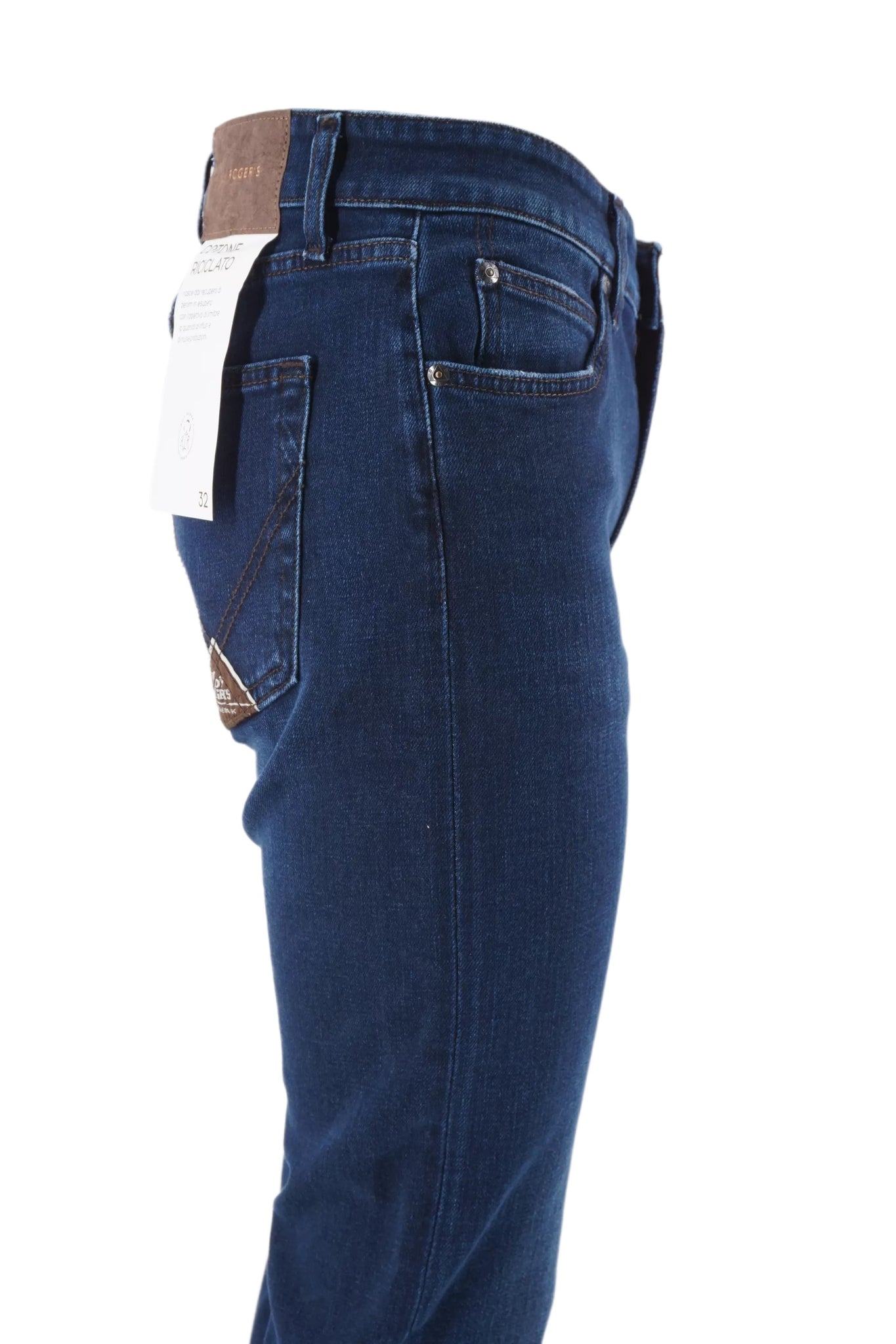 Jeans Roy Roger's Special Man 517 - Denim Elastico Lavaggio 81, Taglia 36, Vestibilità Slim Aderente, Blu