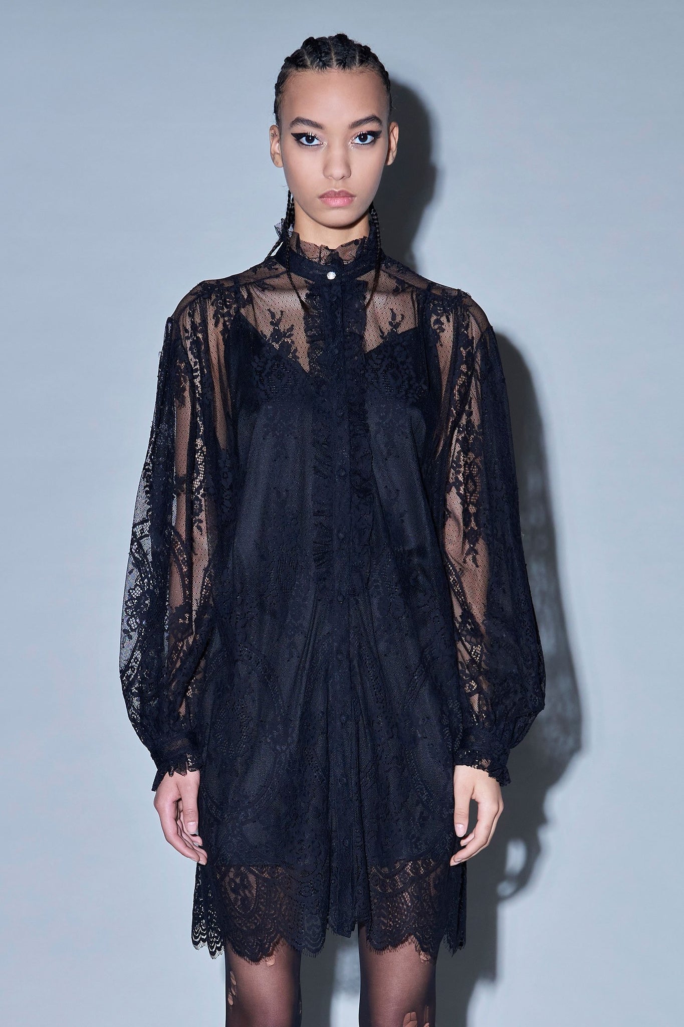 Abito Over in Pizzo Aniye By / Nero - Ideal Moda