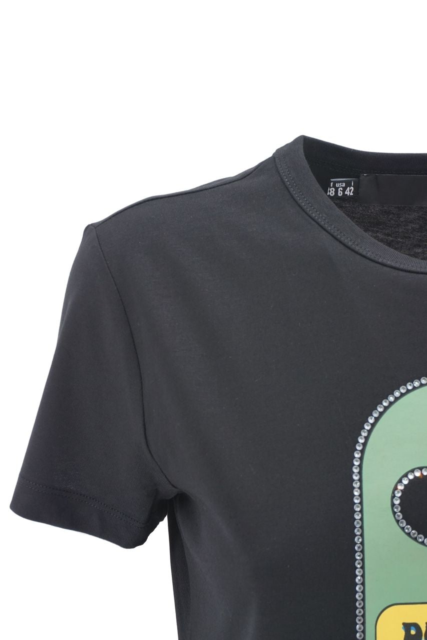 T-Shirt Love Moschino con Stampa / Nero - Ideal Moda