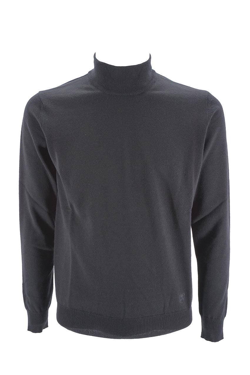 Maglia Corneliani a Collo Alto / Nero - Ideal Moda