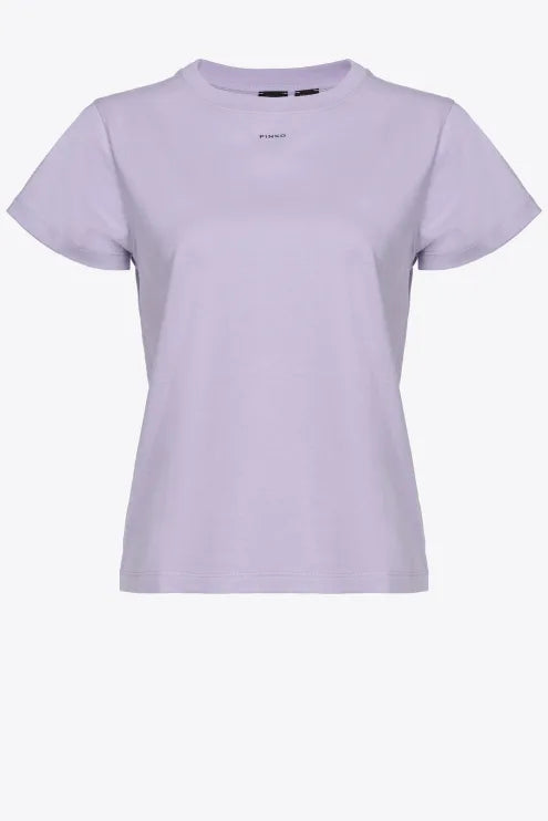 T-Shirt con Logo Pinko / Viola - Ideal Moda