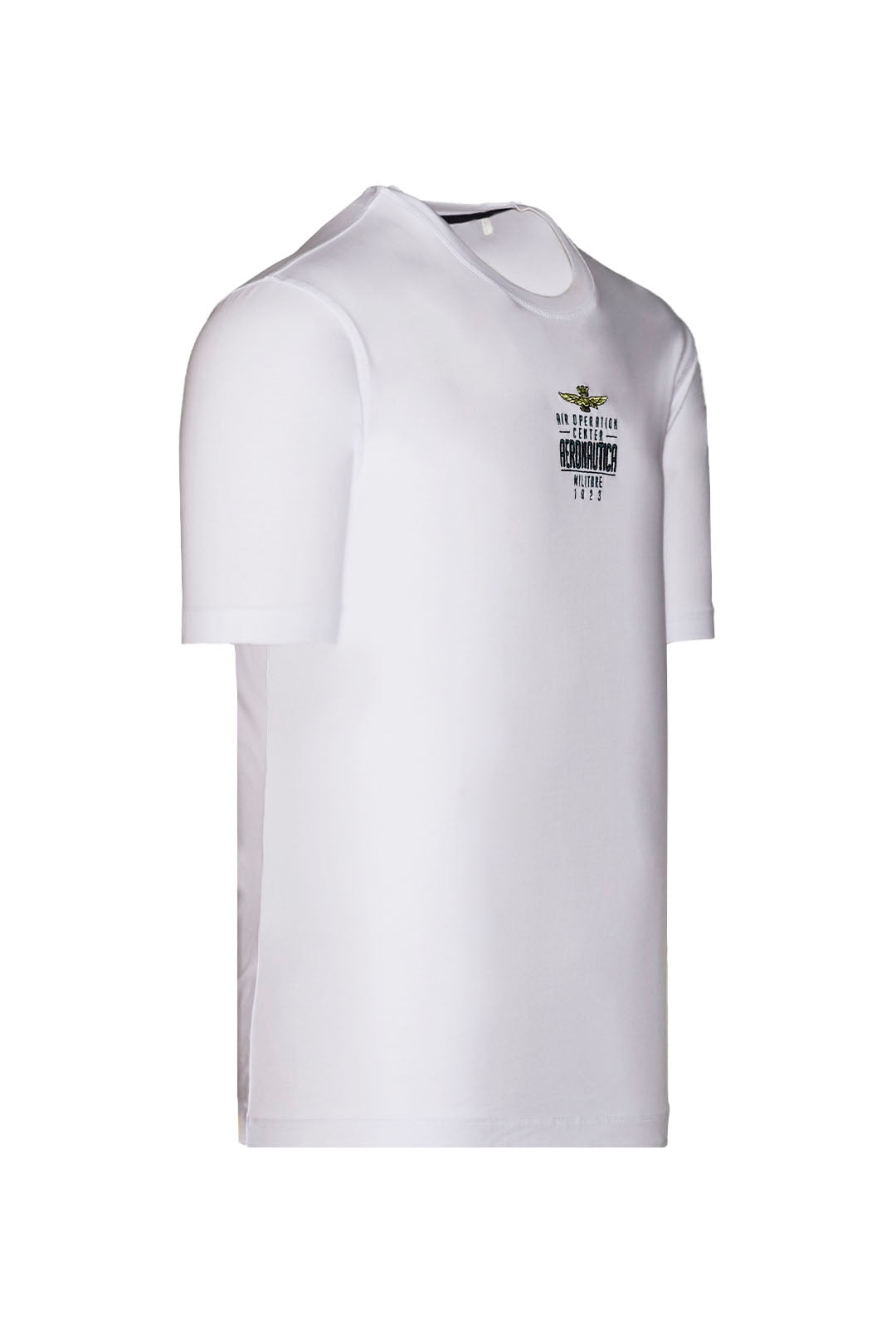 T-Shirt Aeronautica Militare con Logo / Bianco - Ideal Moda