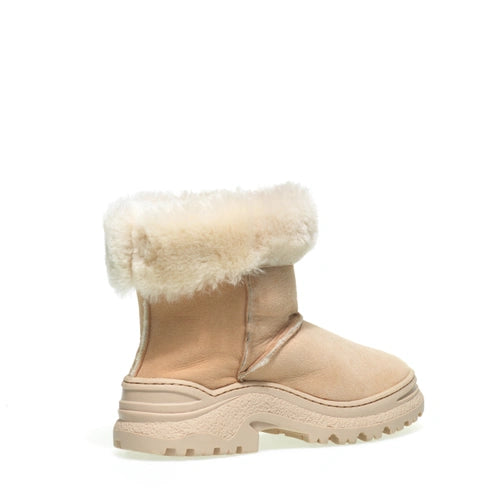 Stivaletto in Montone Frau / Beige - Ideal Moda