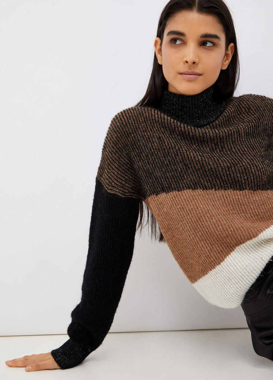 Dolcevita Liu Jo in alpaca / Nero - Ideal Moda