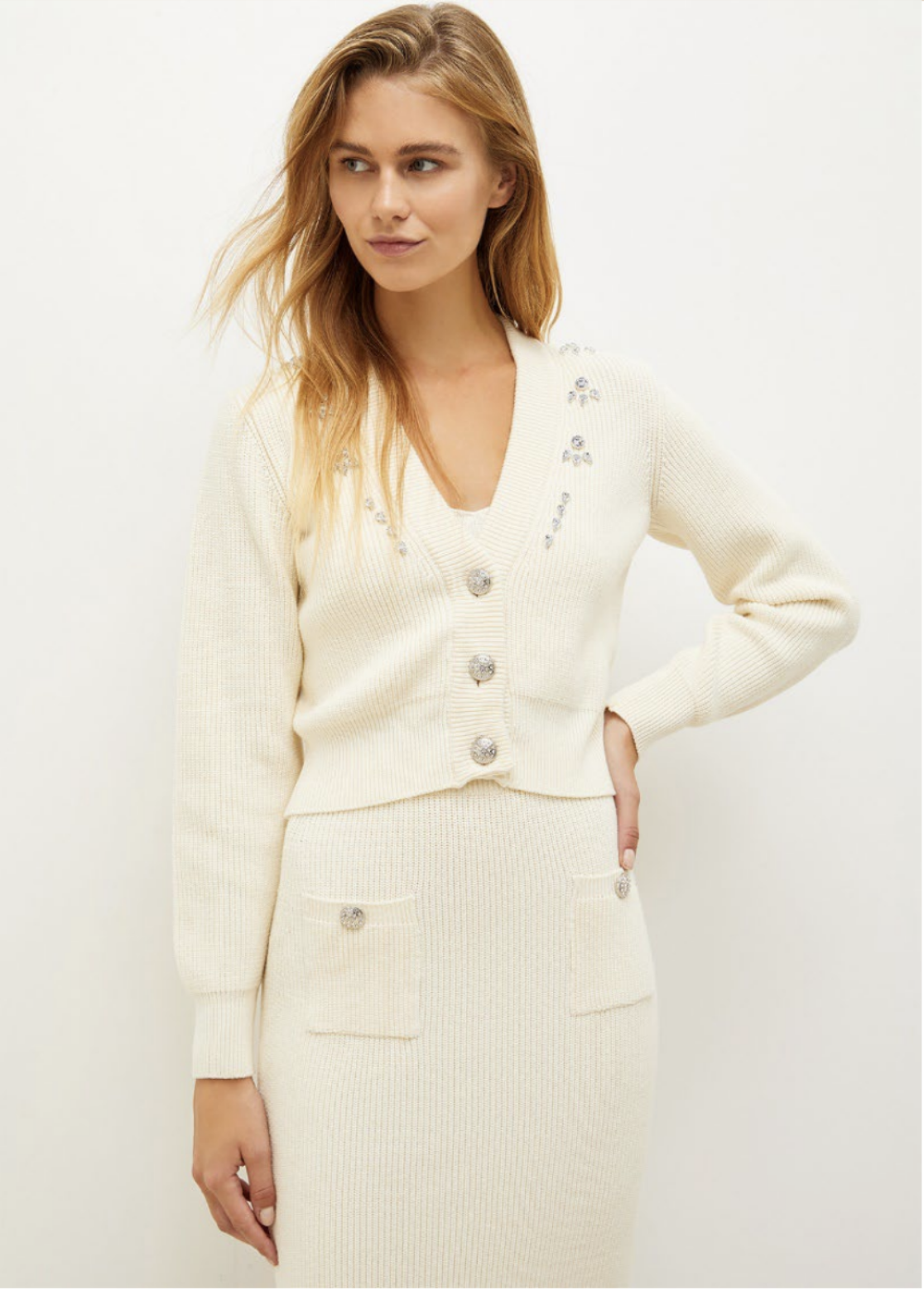 Maglia con Bottoni Liu Jo / Bianco - Ideal Moda