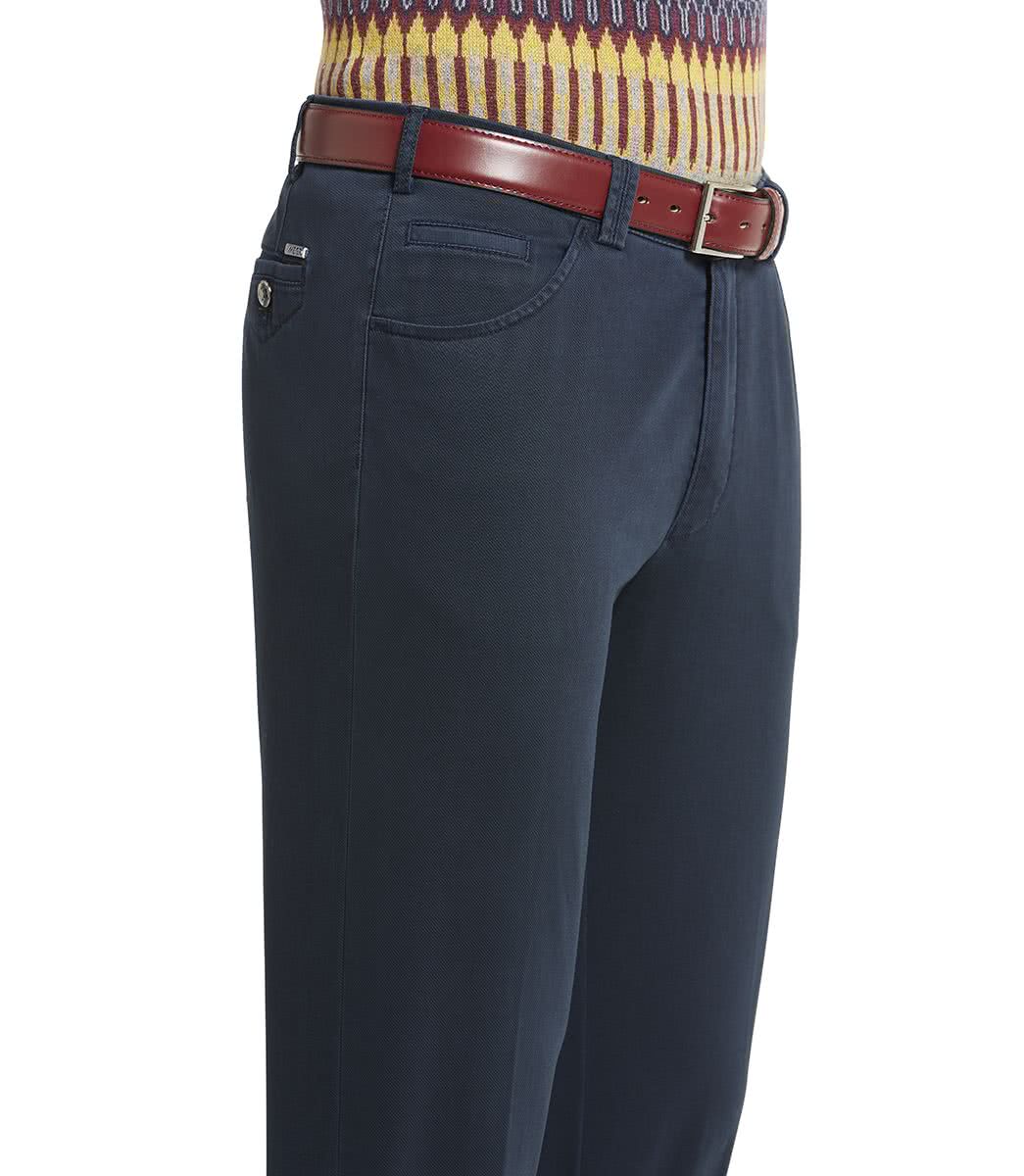 Chino In Cotone Swing Pocket / Blu - Ideal Moda