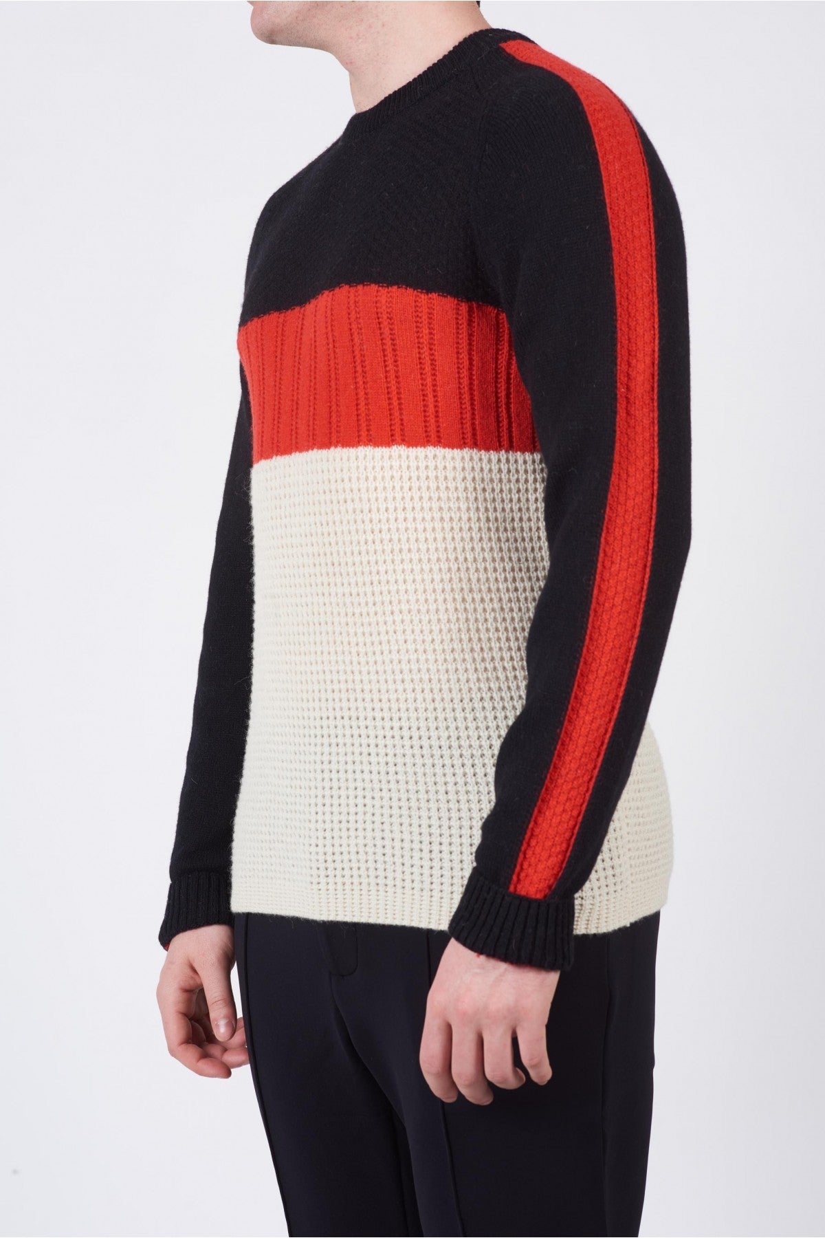 Paricollo maniche in alpaca / Nero - Ideal Moda