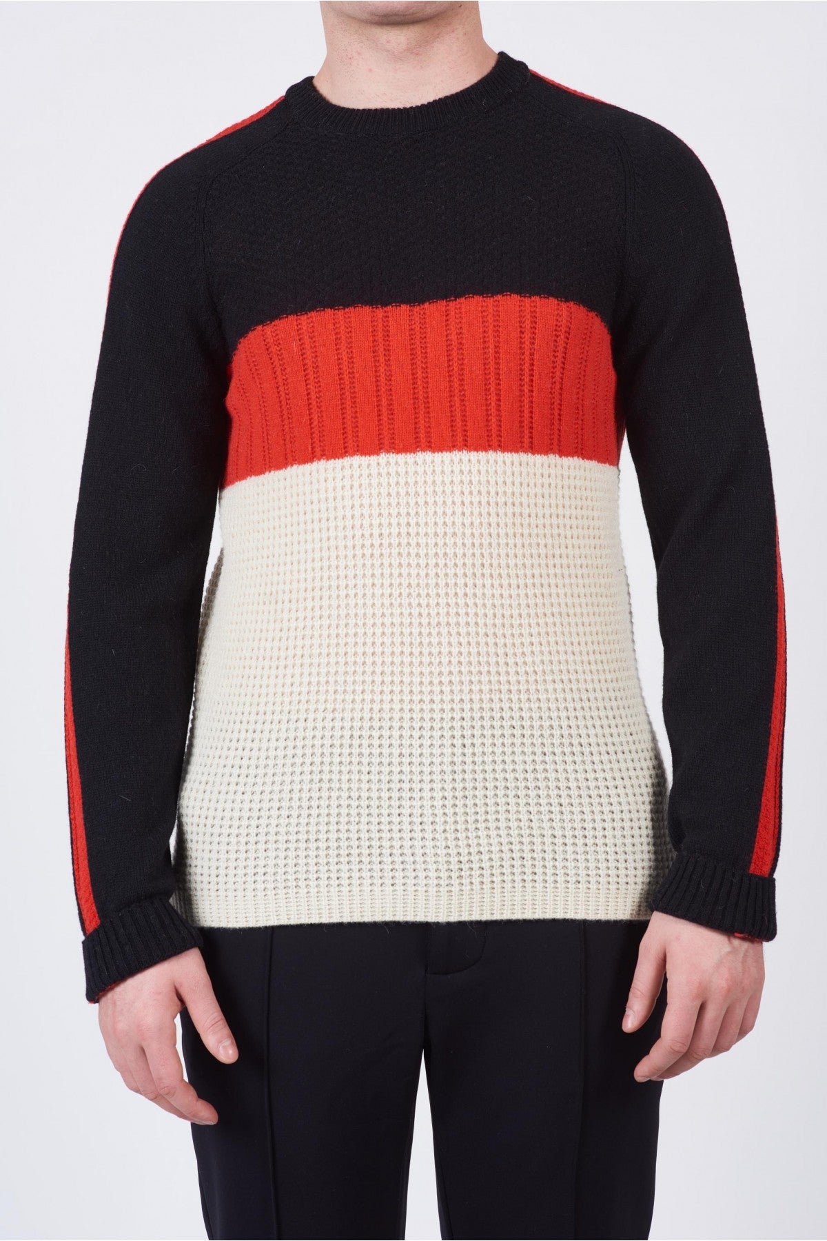 Paricollo maniche in alpaca / Nero - Ideal Moda