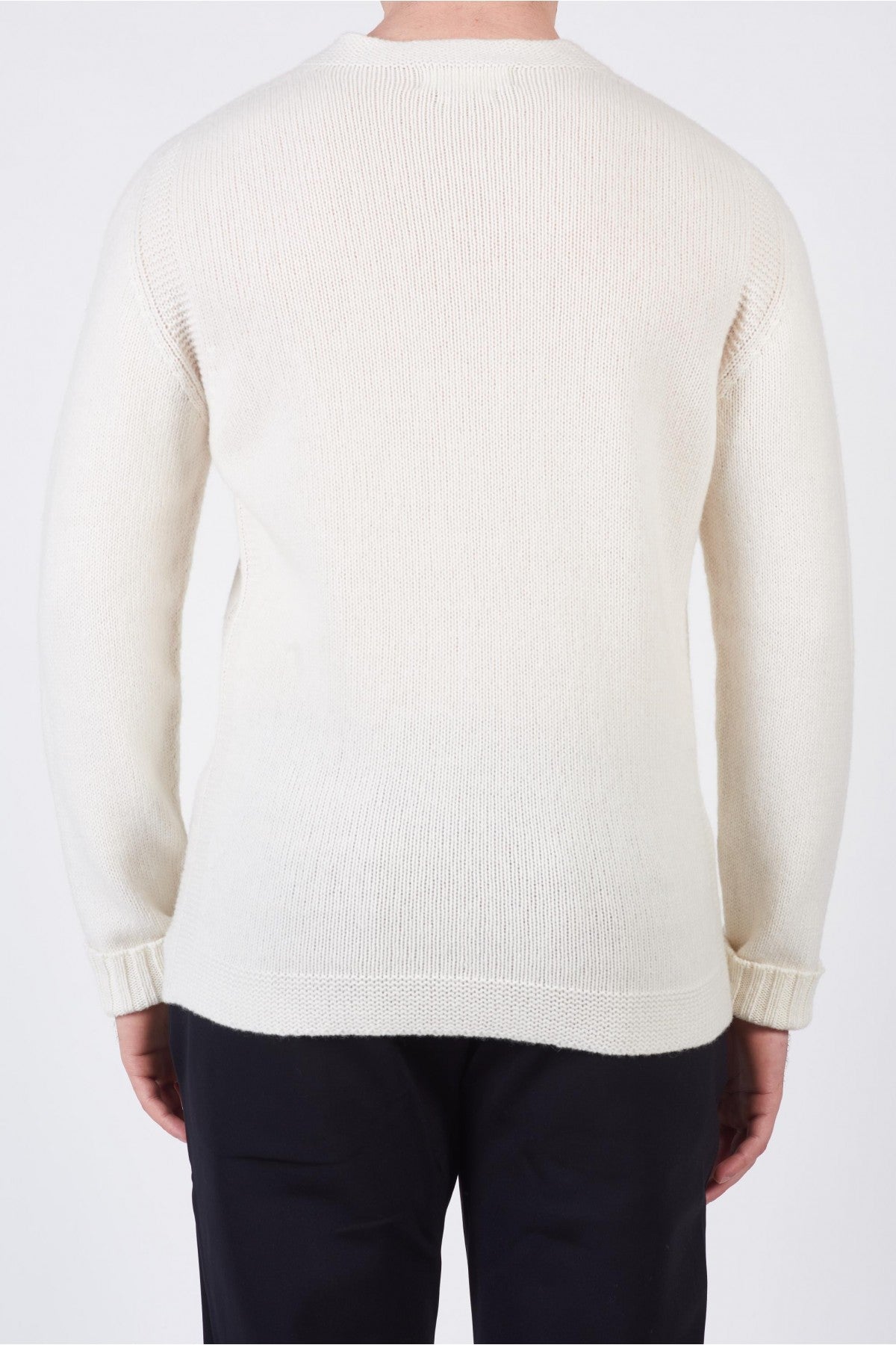 Paricollo integrale links misto cashmere / Bianco - Ideal Moda