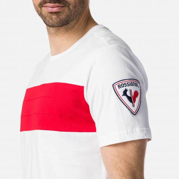 T-Shirt uomo Colorblock / Bianco - Ideal Moda