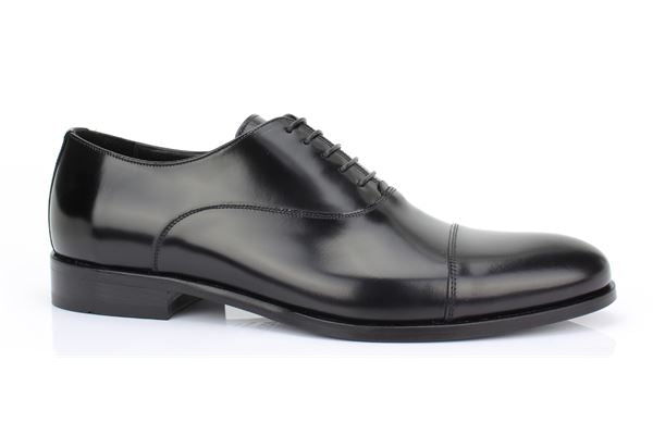 Francesina In Pelle Semilucida Nera / Nero - Ideal Moda