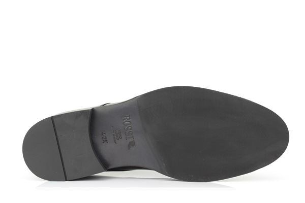 Francesina in Pelle Semilucida Nero / Nero - Ideal Moda