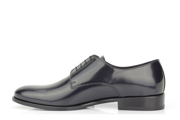 Francesina in Pelle Semilucida Blu / Blu - Ideal Moda